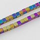 Chapelets de perles en hématite synthétique sans magnétiques G-Q876-2mm-1-2