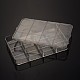 12 Compartments Rectangle Plastic Clear Bead Storage Containers CON-M001-03-2