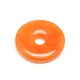 Donut/Pi Disc Natural Gemstone Pendants G-L234-40mm-09-1