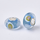 Handgemachte Silberfolie lampwork europäischen Perlen LAMP-S193-005-2
