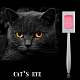 ネイルアートマグネットスティック  マニキュアツール  猫の目の爪のゲルに使用  スレートグレイ  サイズ AJEW-Q032-045-3