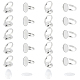 UNICRAFTALE 20 Sets DIY Oval Glass Finger Ring Making Kit 304 Stainless Steel Pad Ring Base Findings with Transparent Glass Cabochons Finger Rings Components for DIY Ring Making STAS-UN0032-80-1