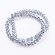 Faceted Rondelle Electroplate Glass Beads Strands for Bracelet Making X-EGLA-D020-10x8mm-59-2