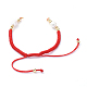 Cuerda de nylon trenzado para la toma de la pulsera DIY X-AJEW-JB00540-03-3