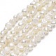 Fili di perle di perle d'acqua dolce coltivate naturali PEAR-A005-07C-01-1