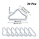 CHGCRAFT 24Pcs Buckles V-Shaped Ring Triangle Ring for Strap Craft DIY Trampoline Replacement Parts Bag Trampoline Mat Craft FIND-CA0005-45-2