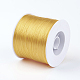 韓国の平らな弾性結晶ストリング  弾性ビーズ糸  ストレッチブレスレット作り用  ゴールド  0.5mm  約546.8ヤード（500m）/ロール EW-G005-0.5mm-31-2