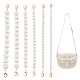 Pandahall elite 6 piezas 6 estilo resina imitación perla cadena con cuentas monedero correa extensores FIND-PH0009-60-1
