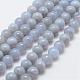 Natural Blue Lace Agate Bead Strands G-G663-46-8mm-1