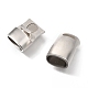 304 Stainless Steel Magnetic Clasps with Glue-in Ends STAS-C020-07P-2