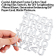 Craspire number & alphabet frame plantillas de troqueles de corte de acero al carbono DIY-CP0001-03-7