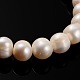Natural Pearl Round Bead Strands PEAR-E004-41-1