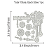 Globlelandギア金属カッティングダイ工業用電球ダイカットステンシルテンプレート金型スクラップブックエンボスアルバム紙カード作成用 DIY-WH0263-0173-2