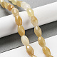 Chapelets de perles en jade topaze naturelle G-P520-C13-01-2