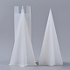 2 Stück DIY sechsseitige Pyramide Aromatherapie Kerze Silikon & Kunststoff Formsätze X-DIY-F048-06-1