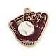 Pendentifs d'émail en alliage&nbsp;ENAM-D061-02D-1