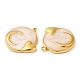 Real 18K Gold Plated 304 Stainless Steel Pendants STAS-A084-25G-05-2