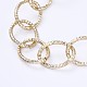 Set di gioielli in braccialetti e collane con catena portacavi in alluminio SJEW-JS01094-03-8