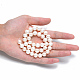 Grado de hebras de perlas de agua dulce cultivadas naturales PEAR-L001-B-08-6