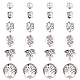 Sunnyclue 120pcs 6 perles en alliage de style tibétain TIBEB-SC0003-24-1