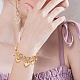 Bracelets à breloques coeur en acier au titane pour femmes BJEW-BB69676-I-7