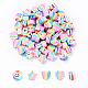 35pcs 5 Arten handgemachte Polymer-Ton-Perlen&nbsp;CLAY-YW0002-06-1