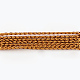 Плетеные неэластичный бисером металлические шнуры MCOR-R002-1.5mm-05-1