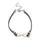 Infinity Tibetan Style Allloy Link Bracelets BJEW-JB09336-02-3