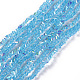 Electroplate Glass Beads Strands EGLA-E057-01A-2