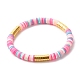 Handgefertigte Heishi-Perlen-Stretcharmbänder aus Fimo BJEW-JB07397-6