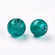 Perles en verre d'argent feuille manuelles SLR10MM22Y-2