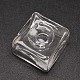 Square Handmade Blown Glass Beads GLAA-L007-23-2