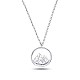 925 подвесные стерлингового серебра ожерелья NJEW-BB48083-D-1