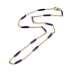 Collar de cadena con eslabones de barra de esmalte STAS-B025-02G-06-1