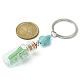 Schlüsselanhänger mit Wunschflaschen-Glasanhänger KEYC-JKC00499-4