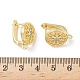 Латунные серьги-кольца из прозрачного кубического циркония KK-G536-09G-3