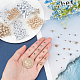 SUNNYCLUE 400Pcs 8 Sizes Gold Plastic Round Beads Silver Smooth Plated Round Bead Loose Metallic Ball Bead Various Hole for Jewelry Making DIY Handmade Crafts Necklaces Bracelets Accessories CCB-SC0001-01-3