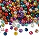 Baking Painted Pearlized Glass Pearl Round Bead Strands X-HY-Q004-4mm-M-1