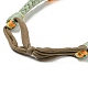 Gänseblümchen handgeflochtenes elastisches Stirnband aus Baumwollseil OHAR-PW0005-04A-3
