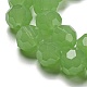 模造翡翠ガラスビーズスタンド  多面カット  ラウンド  薄緑  10mm  穴：1.8mm  約66~68個/連  24.02''~24.13''（61~61.3センチメートル） EGLA-A035-J10mm-D01-4