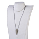 Verstellbare Halsketten aus natürlichem Pyrit NJEW-JN02239-4
