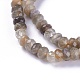 Brins de perles de sunstone noirs naturels G-L492-05A-2