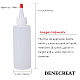 Benecreat 10 Packung 5 ml (150 ml) Plastik-Quetschflaschen mit roten Verschlusskappen - gut zum Basteln DIY-BC0009-05-3