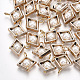 Colgantes de perlas de imitación de plástico abs PACR-T007-24-1