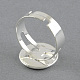 (vendita di scorte natalizie)impostazioni dell'anello con cuscinetto in ottone MAK-S017-16mm-JN002S-2