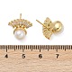 Клипсы из латуни с микропаве из прозрачных кубических цирконий EJEW-H154-12G-5