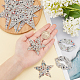 FINGERINSPIRE 8Pcs 5 Style Rhinestone Patches Iron/Sew on Crystals Appliques Shinny Lips/Star/Lightning Shaped Rhinestone Appliques Decorative Accessories for DIY Craft Clothing Repair DIY-FG0002-34-3