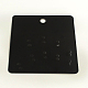 長方形状のプラスチックディスプレイカード  ブラック  95x85x0.5mm CDIS-Q001-40B-2
