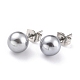 Aretes de perlas de imitación acrílica STAS-Z035-05F-03-1