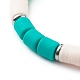 Handgefertigte Stretch-Armbänder aus Polymer Clay Heishi Perlen BJEW-JB06144-02-2